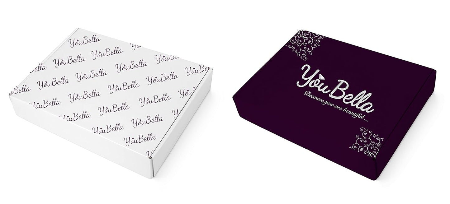 YouBella Jewellery Combo of Crystal Bracelet Bangles Set Jewellery for Girls and Women