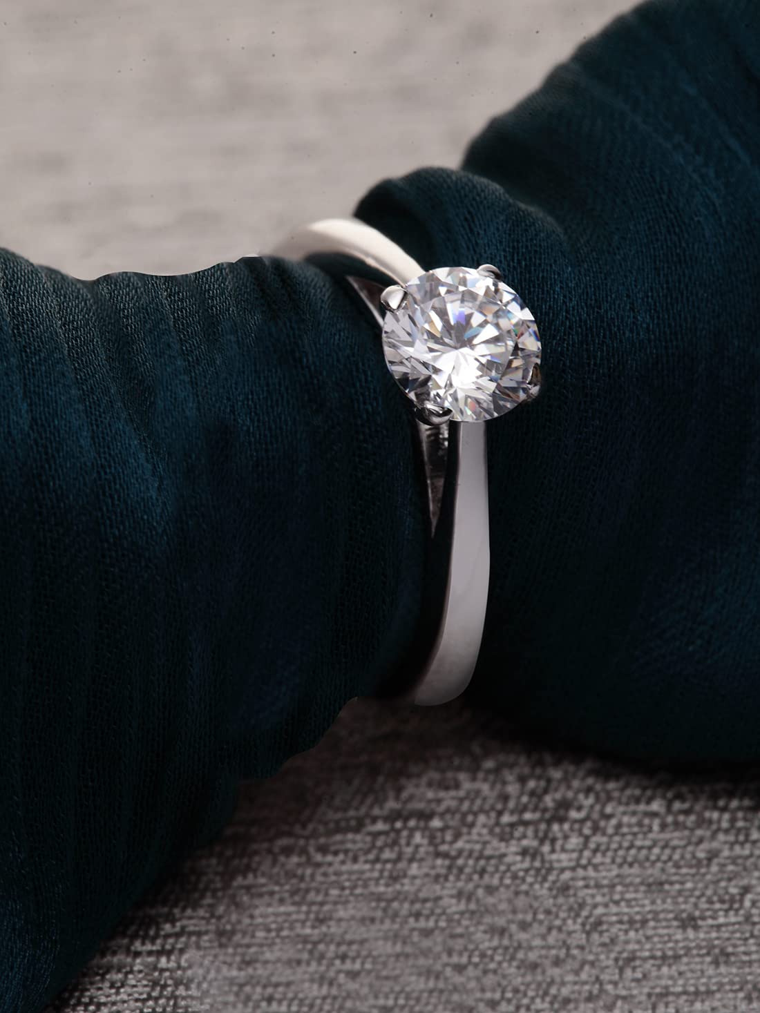 Clara Pure Real 925 Sterling Silver Adjustable Ring Band | Multiple Design Options | Gift for Women and Girls