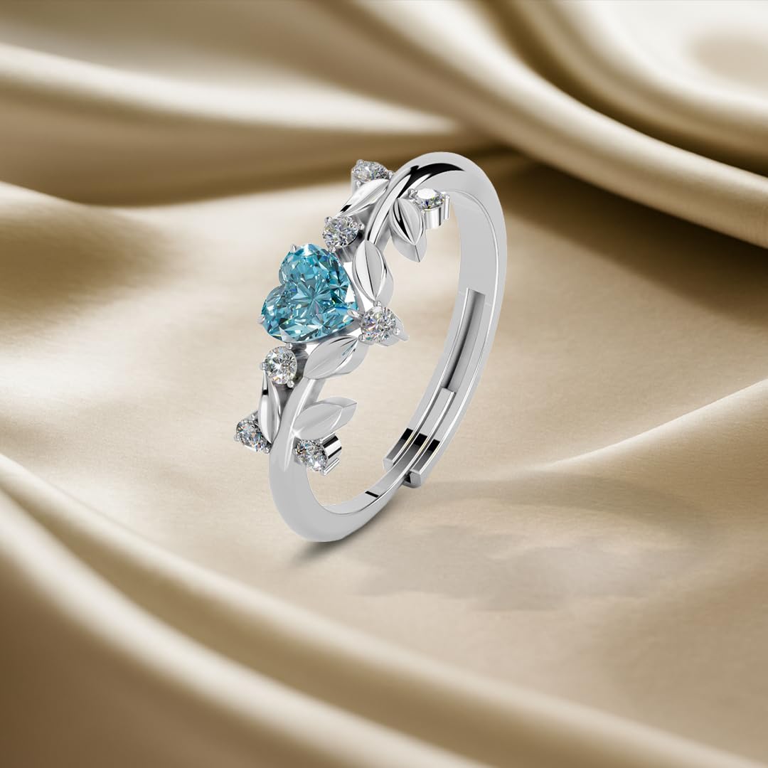 Miss Highness 925 Pure Sterling Silver Ring for Women and Girls, Heart Designs, Love Rings, Adjustable Free Size, Minimal Jewellery, BIS Hallmark, Trending Styles, Birthday, Anniversary Gift for Wife and Girlfriend