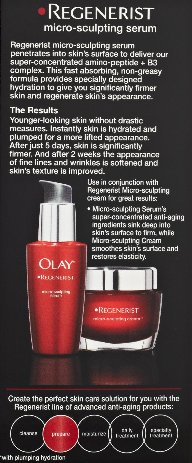 Olay Regenerist Micro-Sculpting Serum, Face Moisturizer 1.7 Fl Oz
