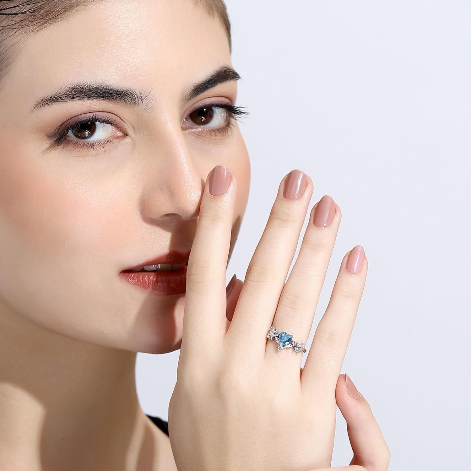 Miss Highness 925 Pure Sterling Silver Ring for Women and Girls, Heart Designs, Love Rings, Adjustable Free Size, Minimal Jewellery, BIS Hallmark, Trending Styles, Birthday, Anniversary Gift for Wife and Girlfriend