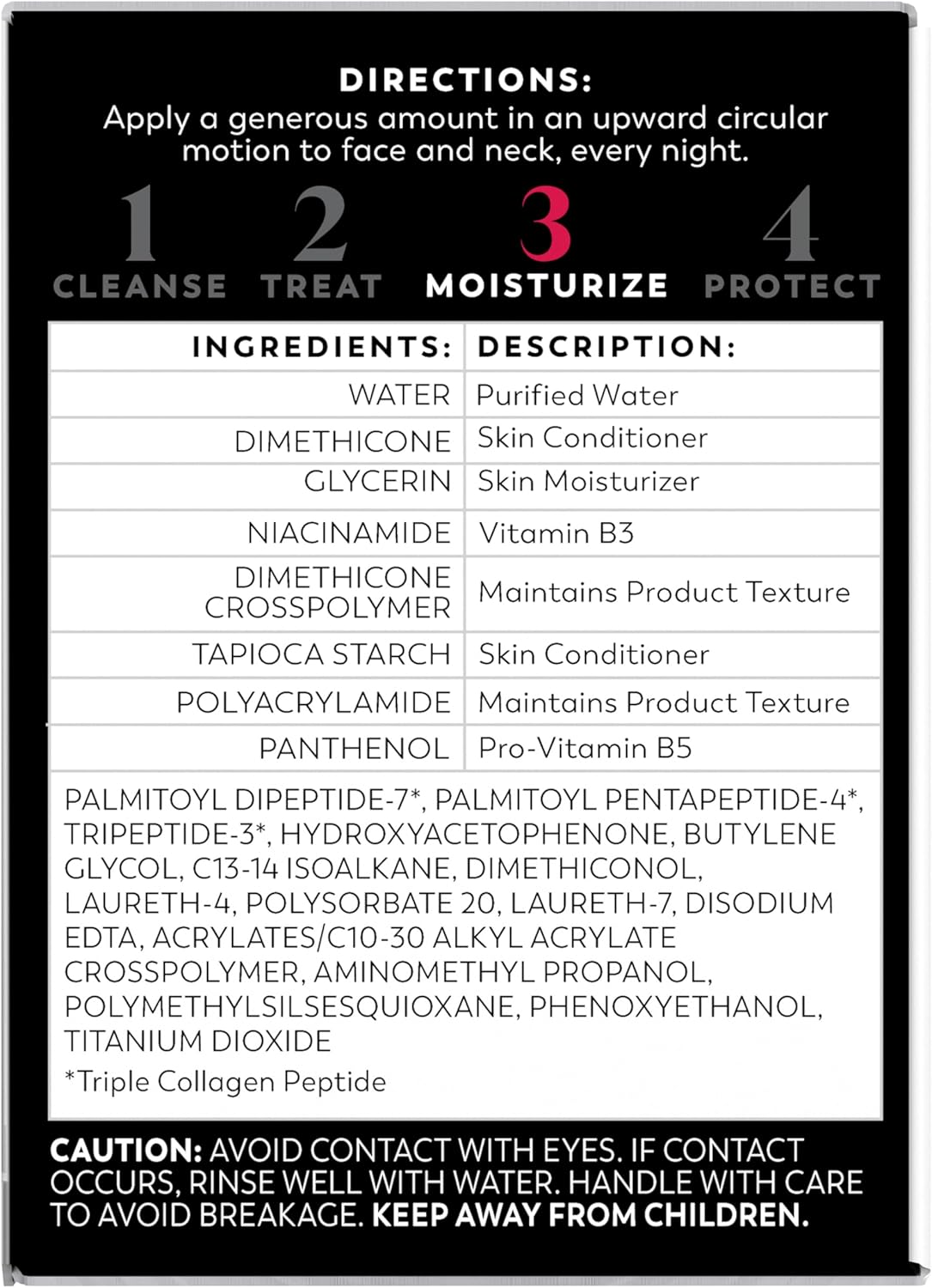 Olay Night Cream for Face, Anti-Aging Face Moisturizer for Women - Fragrance-Free Skin Care, Gift for Women, Anti-Wrinkle, Exfoliate - Triple Collagen Cream, Niacinamide, Pro-Vitamin B5, 1.7Oz