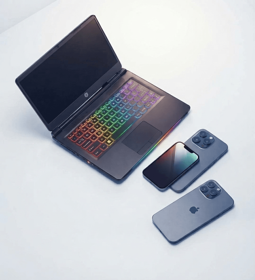 laptop and smartphones image
